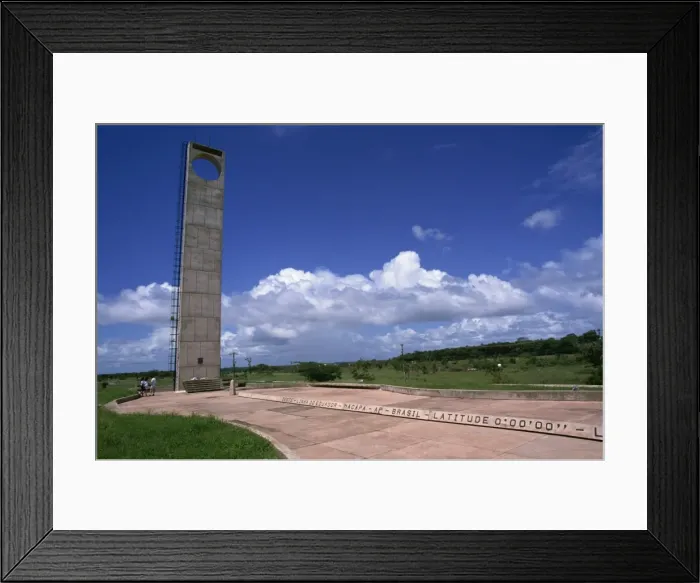 Framed Print : Marco Zero, Equator Line, Macapa, Brazil, South America Framed Print : Marco Zero, Equator Line, Macapa, Brazil, South America