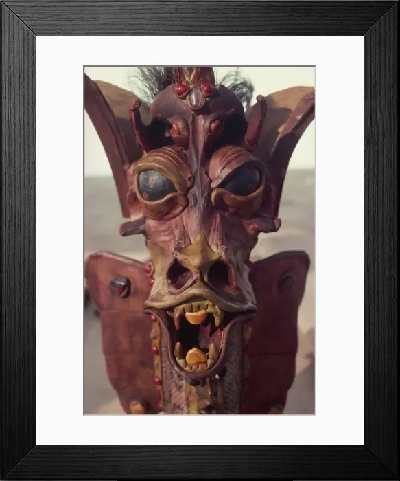 Framed Print : Typical Indian mask, Amazon Area, Brazil, South America Framed Print : Typical Indian mask, Amazon Area, Brazil, South America