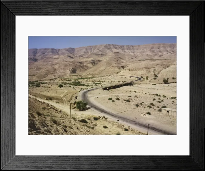 Framed Print : Canyon of Wadi Mujib, the biblical Arnon and boundary between Amorites and Moabites Framed Print : Canyon of Wadi Mujib, the biblical Arnon and boundary between Amorites and Moabites