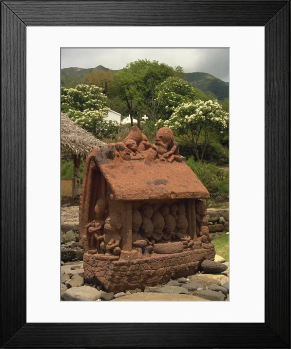 Framed Print : Tiki park, Taiohoe, Nuku Hiva, French Polynesia, Pacific Islands, Pacific Framed Print : Tiki park, Taiohoe, Nuku Hiva, French Polynesia, Pacific Islands, Pacific