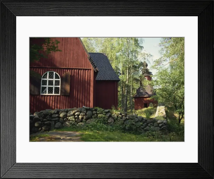 Framed Print : Kiruna Church, dating from the 17th century, transferred to open air museum on Sevrasaari Framed Print : Kiruna Church, dating from the 17th century, transferred to open air museum on Sevrasaari
