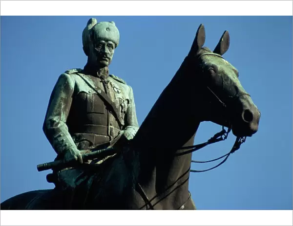 Equestrian statue of Finlands great wartime statesman, General Mannerheim