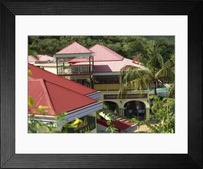 Framed Print : Pussers store, bar and restaurant, Laverick Bay, Virgin Gorda, Virgin Islands Framed Print : Pussers store, bar and restaurant, Laverick Bay, Virgin Gorda, Virgin Islands