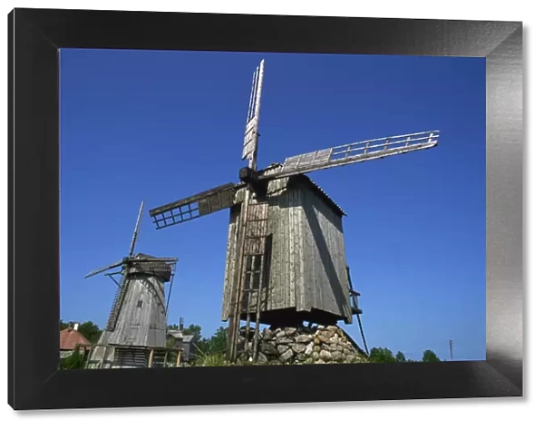 Windmills, Angla, Saaremaa Island, Estonia, Baltic States, Europe