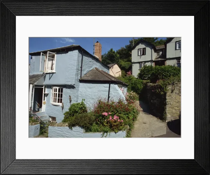 Framed Print : Cottages, Bodinnick, Cornwall, England, United Kingdom, Europe Framed Print : Cottages, Bodinnick, Cornwall, England, United Kingdom, Europe