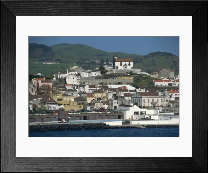 Framed Print : Church overlooking the town of Ponta Delgada, Sao Miguel, Azores, Portugal Framed Print : Church overlooking the town of Ponta Delgada, Sao Miguel, Azores, Portugal