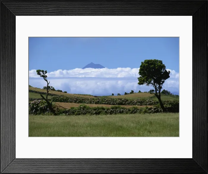 Framed Print : Pico projects above clouds, Sao Jorge, Azores, Portugal, Europe Framed Print : Pico projects above clouds, Sao Jorge, Azores, Portugal, Europe