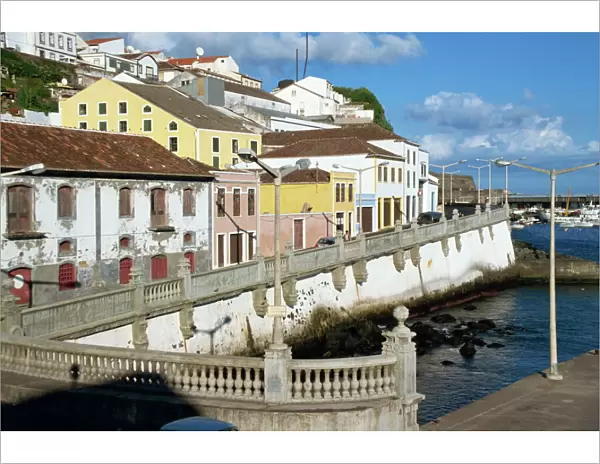 Bay promenade, Angra do Heroismo, Terceira, Azores, Portugal, Atlantic, Europe