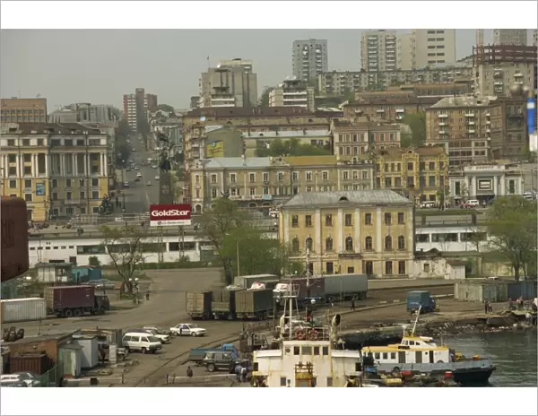City above the port, Vladivostok, Russian Far East, Russia, Europe