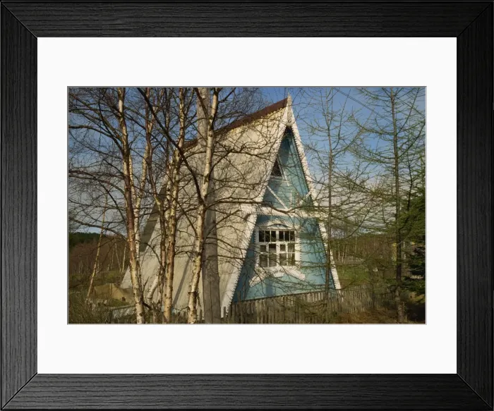 Framed Print : A-frame dacha building, near Korsakov, Sakhalin, Russian Far East, Russia, Asia Framed Print : A-frame dacha building, near Korsakov, Sakhalin, Russian Far East, Russia, Asia