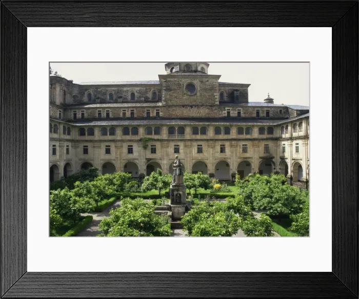 Framed Print : Benedictine monastery dating from the 17th century, Samos, Lugo, Galicia, Spain, Europe Framed Print : Benedictine monastery dating from the 17th century, Samos, Lugo, Galicia, Spain, Europe