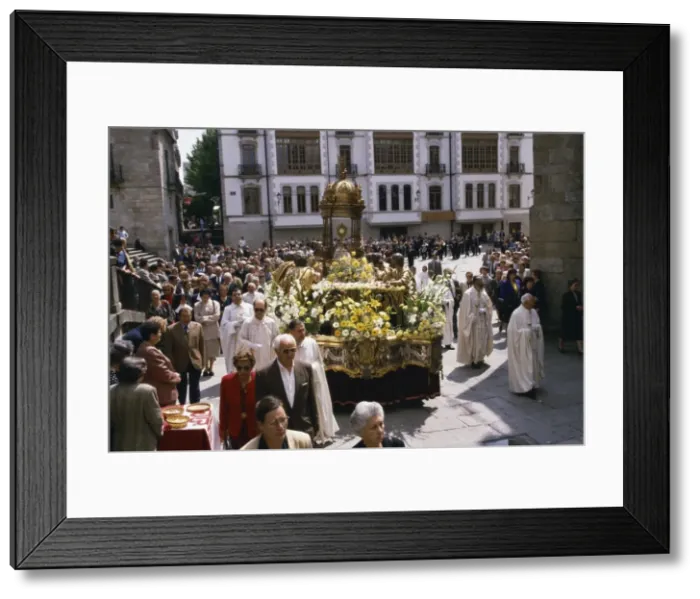 Framed Print : Corpus Christi procession, Lugo, Galicia, Spain, Europe Framed Print : Corpus Christi procession, Lugo, Galicia, Spain, Europe