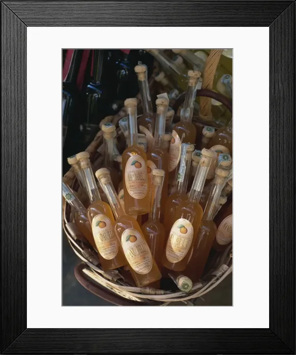Framed Print : Local liqueur display, Portovenere, Liguria, Italy, Europe Framed Print : Local liqueur display, Portovenere, Liguria, Italy, Europe