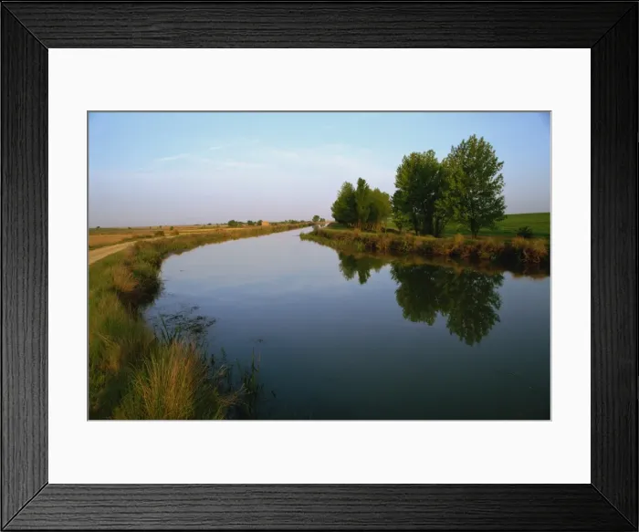 Framed Print : Canal de Castilla, Palencia, Castilla y Leon, Spain, Europe Framed Print : Canal de Castilla, Palencia, Castilla y Leon, Spain, Europe