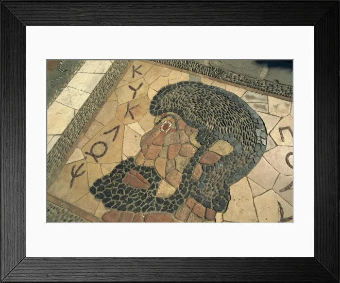Framed Print : Detail of mosaic from footpath in Le Chateau park, Nice, Alpes Maritimes Framed Print : Detail of mosaic from footpath in Le Chateau park, Nice, Alpes Maritimes