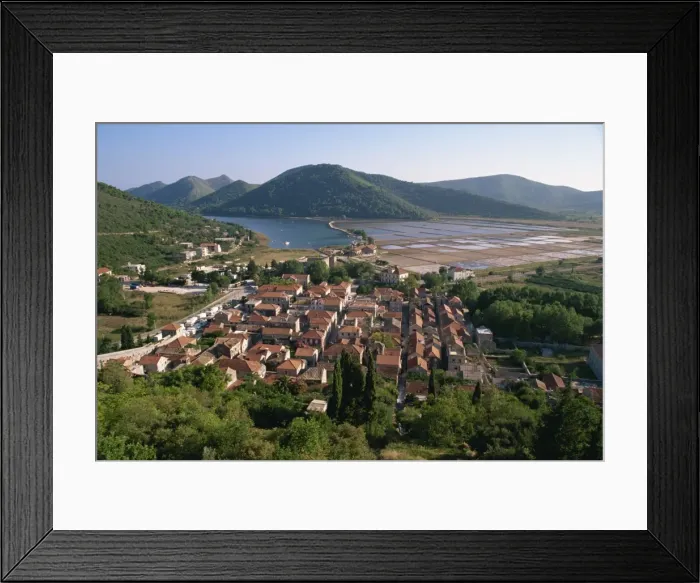 Framed Print : Ston, Croatia, Europe Framed Print : Ston, Croatia, Europe