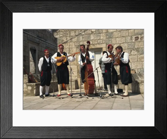 Framed Print : Folk group, Cilipi, Croatia, Europe Framed Print : Folk group, Cilipi, Croatia, Europe