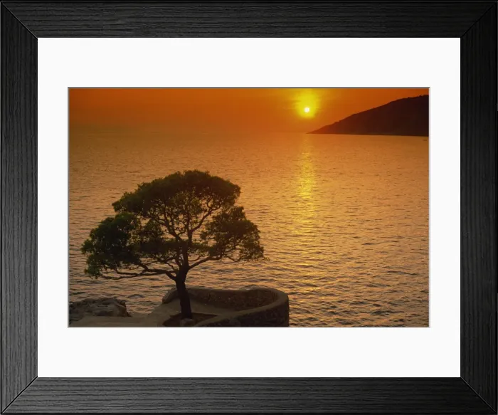 Framed Print : Sunset, Sveta Nedelja, Hvar Island, Croatia, Europe Framed Print : Sunset, Sveta Nedelja, Hvar Island, Croatia, Europe