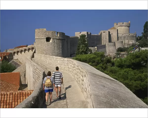 Walking the walls, Dubrovnik, Croatia, Europe