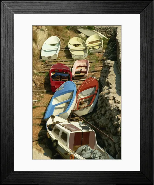 Framed Print : Boats, Sveta Nedelja, Hvar Island, Croatia, Europe Framed Print : Boats, Sveta Nedelja, Hvar Island, Croatia, Europe