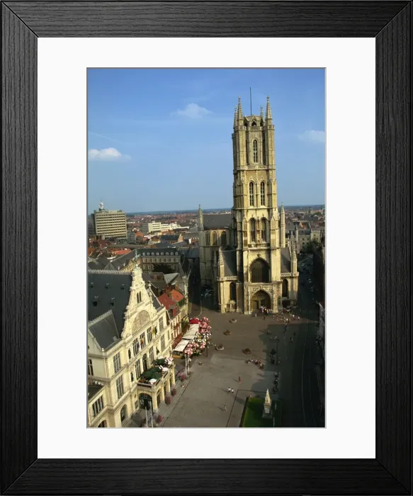 Framed Print : St. Baafskathedraal dating from the 15th century, Ghent, Belgium, Europe