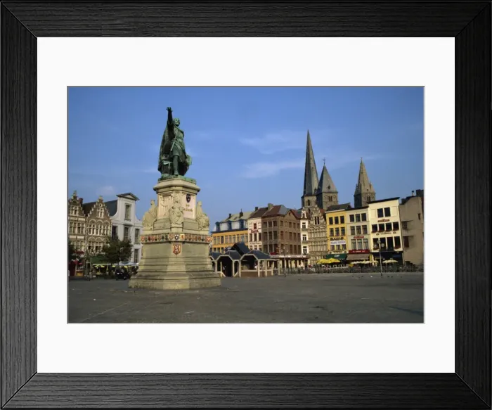 Framed Print : Statue of guild leader Jacob van Artevelde, Vrijdagmarkt, Ghent, Belgium, Europe Framed Print : Statue of guild leader Jacob van Artevelde, Vrijdagmarkt, Ghent, Belgium, Europe