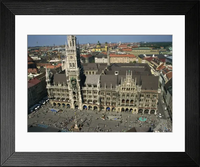 Framed Print : Neues Rathaus and Marienplatz, Munich, Bavaria, Germany, Europe Framed Print : Neues Rathaus and Marienplatz, Munich, Bavaria, Germany, Europe