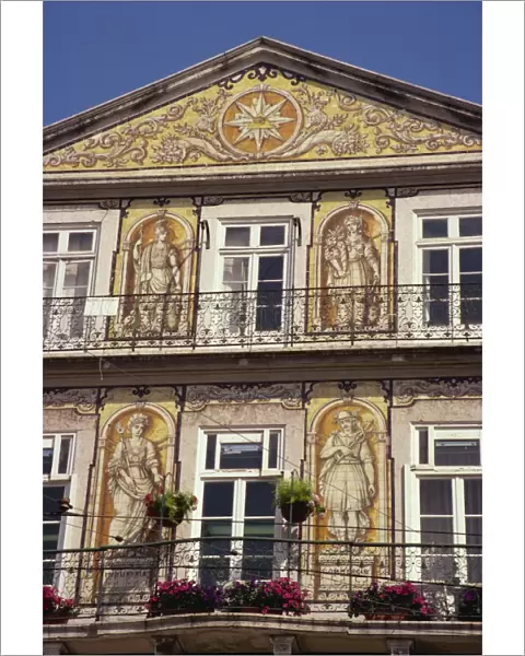 Chiado, teramic tile pictures on house, Trindade, Lisbon, Portugal, Europe