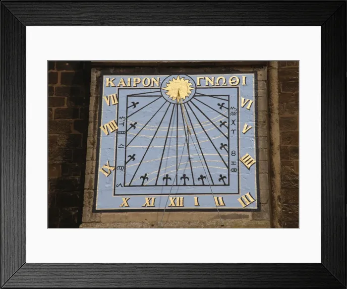 Framed Print : Sundial on cathedral, Ely, Cambridgeshire, England, United Kingdom, Europe Framed Print : Sundial on cathedral, Ely, Cambridgeshire, England, United Kingdom, Europe