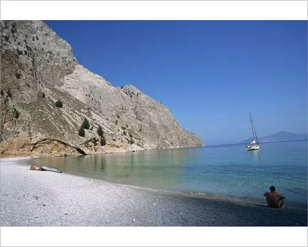 St. Georges Bay, Symi, Dodecanese, Greek Islands, Greece, Europe