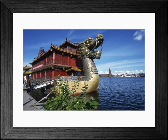 Framed Print : Chinese restaurant, Lake Malaren, Stockholm, Sweden, Scandinavia, Europe Framed Print : Chinese restaurant, Lake Malaren, Stockholm, Sweden, Scandinavia, Europe