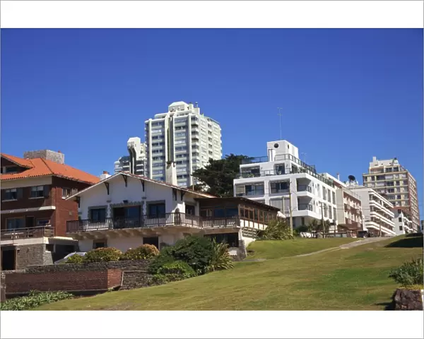 Apartments by beach, Punta del Este, Uruguay, South America