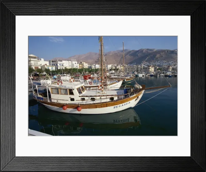 Framed Print : Port, Pothia, Kalymnos, Dodecanese, Greek Islands, Greece, Europe Framed Print : Port, Pothia, Kalymnos, Dodecanese, Greek Islands, Greece, Europe