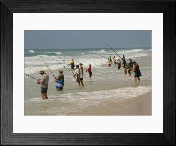 Framed Print : Fishermen by Maheno wreck on east coast, Fraser Island, Queensland, Australia, Pacific Framed Print : Fishermen by Maheno wreck on east coast, Fraser Island, Queensland, Australia, Pacific