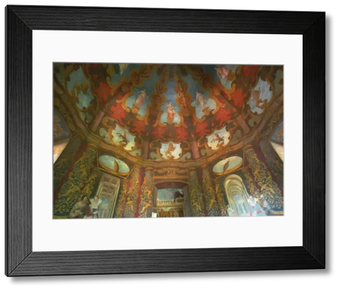 Framed Print : Illusionist frescoes by Donato Mascagni, Schloss Hellbrunn, near Salzburg Framed Print : Illusionist frescoes by Donato Mascagni, Schloss Hellbrunn, near Salzburg