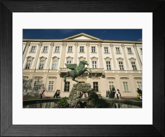 Framed Print : Pegasus fountain dating from 1661, Mirabell Gardens, Salzburg, Austria, Europe Framed Print : Pegasus fountain dating from 1661, Mirabell Gardens, Salzburg, Austria, Europe