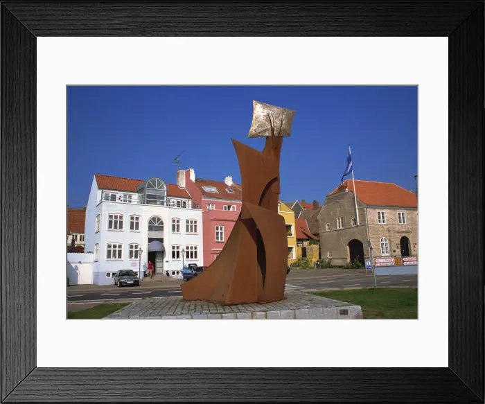 Framed Print : Sculpture, Faaborg, Funen, Denmark, Scandinavia, Europe Framed Print : Sculpture, Faaborg, Funen, Denmark, Scandinavia, Europe
