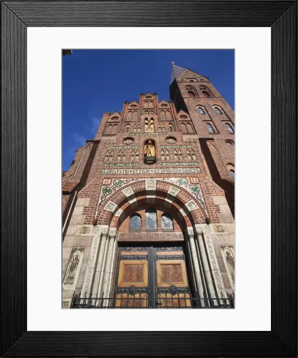 Framed Print : Church, Old Town, Odense, Funen, Denmark, Scandinavia, Europe Framed Print : Church, Old Town, Odense, Funen, Denmark, Scandinavia, Europe
