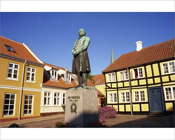 Statue of H. C. Orsted, Rudkobing, Langeland, Denmark, Scandinavia, Europe