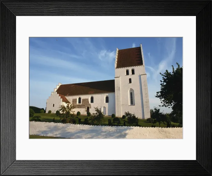 Framed Print : Church dating from between the 11th and 14th centuries, Elmelunde, Mon Framed Print : Church dating from between the 11th and 14th centuries, Elmelunde, Mon