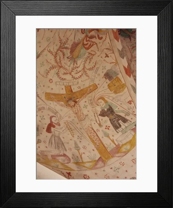 Framed Print : Frescoes inside Keldby church, Keldby, Mon, Denmark, Scandinavia, Europe Framed Print : Frescoes inside Keldby church, Keldby, Mon, Denmark, Scandinavia, Europe