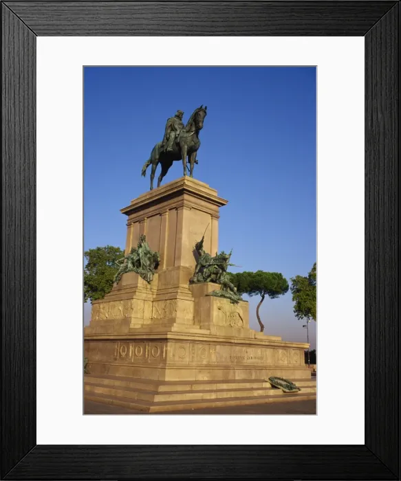 Framed Print : Statue of Garibaldi, Janiculum Hill, Rome, Lazio, Italy, Europe Framed Print : Statue of Garibaldi, Janiculum Hill, Rome, Lazio, Italy, Europe