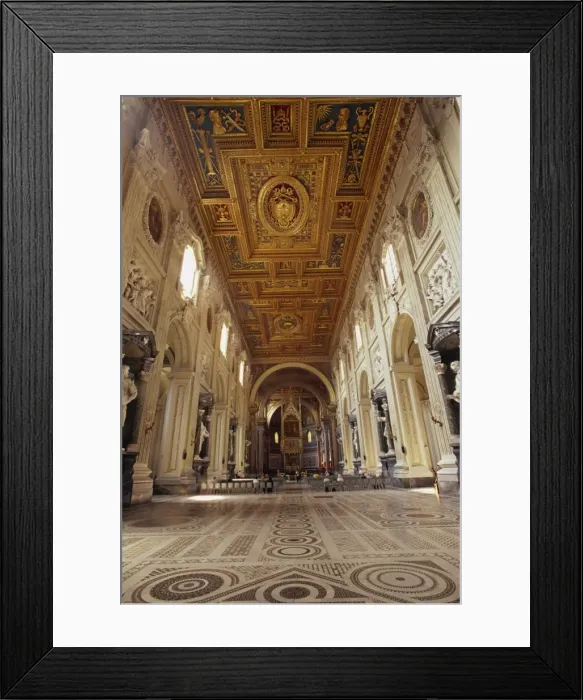 Framed Print : Interior of San Giovanni in Laterano Basilica, Rome, Lazio, Italy, Europe Framed Print : Interior of San Giovanni in Laterano Basilica, Rome, Lazio, Italy, Europe