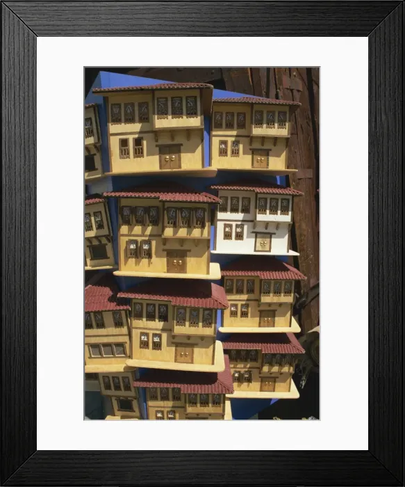 Framed Print : Model wooden houses of Ottoman mansions, Safranbolu, Anatolia, Turkey, Asia Minor