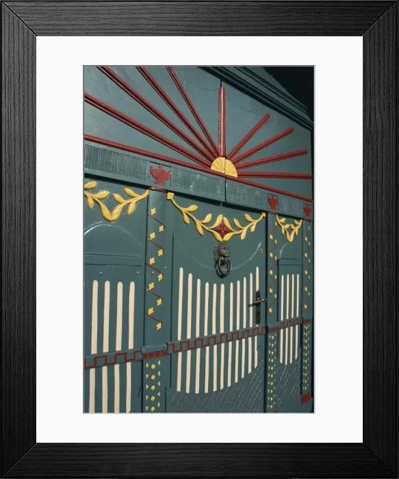 Framed Print : Decorated door, Ribe, South Jutland, Denmark, Scandinavia, Europe Framed Print : Decorated door, Ribe, South Jutland, Denmark, Scandinavia, Europe