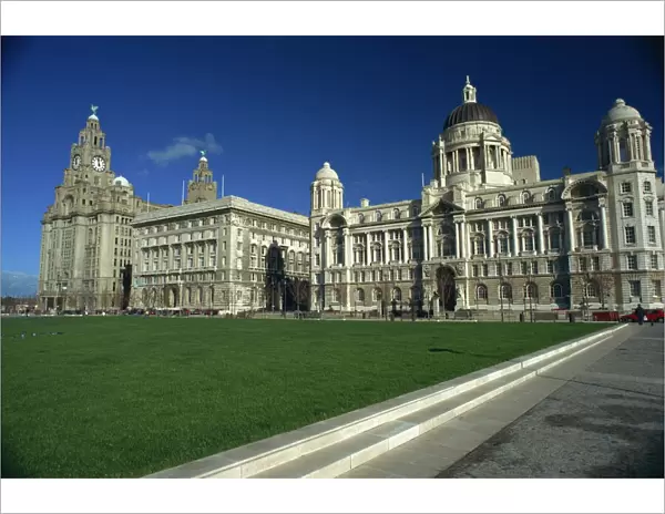 Liver Building and Mersey Docks and Harbour Board Building, Pier Head, Liverpool
