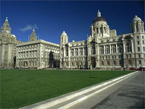 Liver Building and Mersey Docks and Harbour Board Building, Pier Head, Liverpool