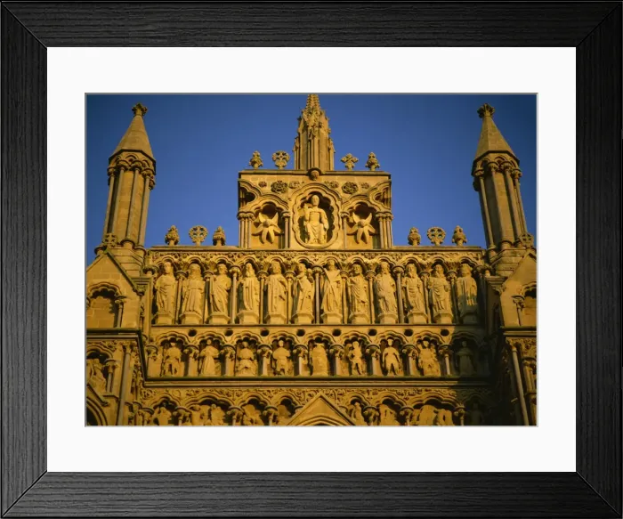 Framed Print : Part restored West front of Wells Cathedral, Somerset, England, United Kingdom, Europe Framed Print : Part restored West front of Wells Cathedral, Somerset, England, United Kingdom, Europe