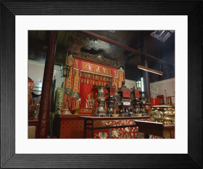Framed Print : Main altar of Taoist Chinese temple, Tsien Sze Yah, the oldest temple in Kuala Lumpur Framed Print : Main altar of Taoist Chinese temple, Tsien Sze Yah, the oldest temple in Kuala Lumpur