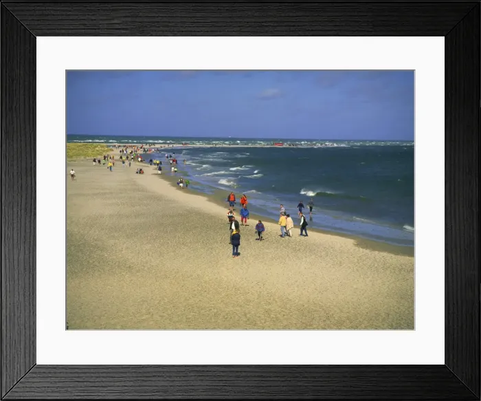 Framed Print : Beach and sandspit at meeting of Kattegat and Skagerrak seas, Grenen, northern tip of Jutland Framed Print : Beach and sandspit at meeting of Kattegat and Skagerrak seas, Grenen, northern tip of Jutland